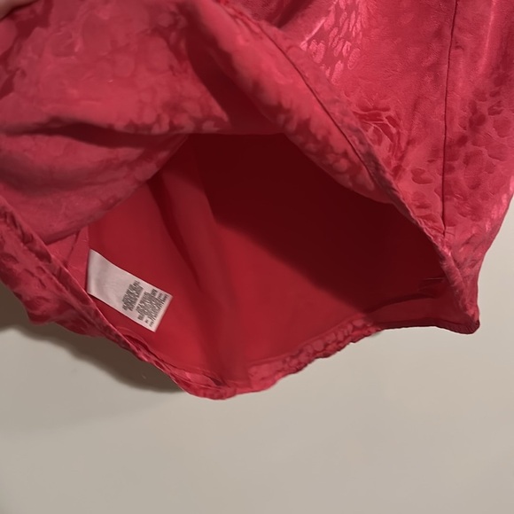 DYNAMITE | Pink Lace Animal Print Satin Camisole - Picture 9 of 12